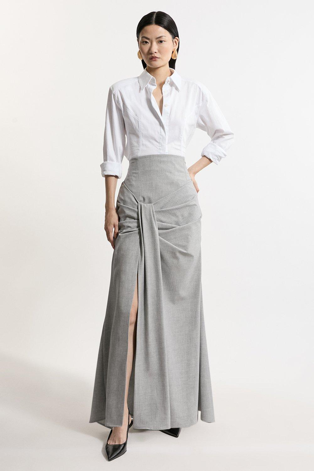 Petite floaty midi skirt hotsell